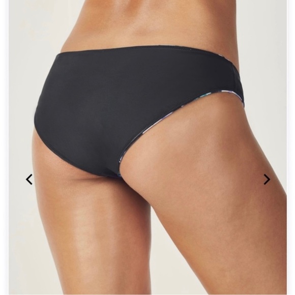 FABLETICS Olivia reversible bikini bottom monarch print black LARGE NWT - Picture 4 of 12
